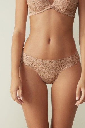 Natural Intimissimi Lace Brazilian | CAEAH65423